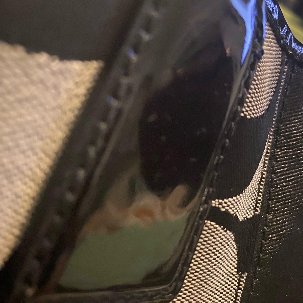 Coach Black and Gray Signature Tote - Picture 10 of 12